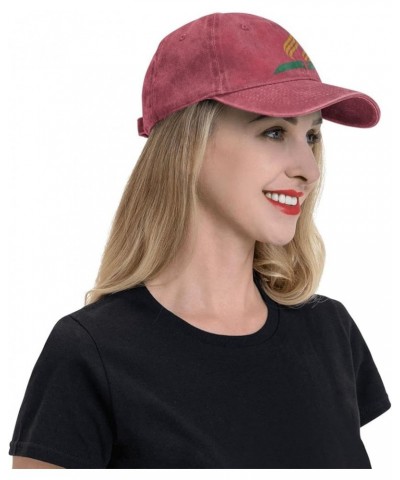 Seventh Day Adventist Black Cowboy Hat Unisex Baseball Cap Men Women Washed Denim Adjustable Dad Hat Red $11.87 Baseball Caps