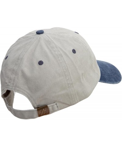 Veterinary Symbol Embroidered Pigment Dyed Wash Cap Beige Navy $20.61 Baseball Caps