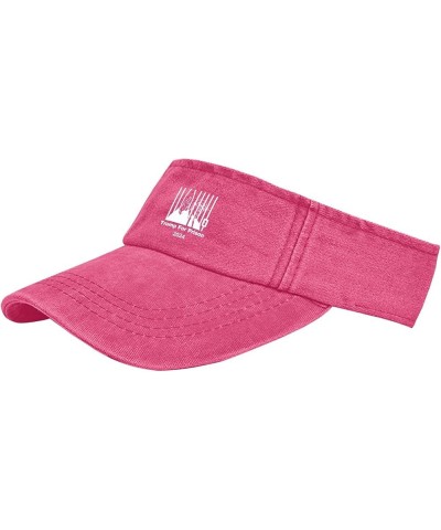 Ttrumpp for Prison 2024 Visor Caps Sun Visor Hat for Women Sun Visor Hats Packable Trump Visor Sun Hats Pink $11.79 Visors