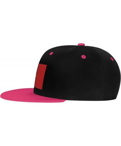 Flag of Kalmyk Assr (1) Snapback Hat for Men Women Baseball Cap Trucker Flat Bill Hats Dad Caps Pink $10.91 Baseball Caps