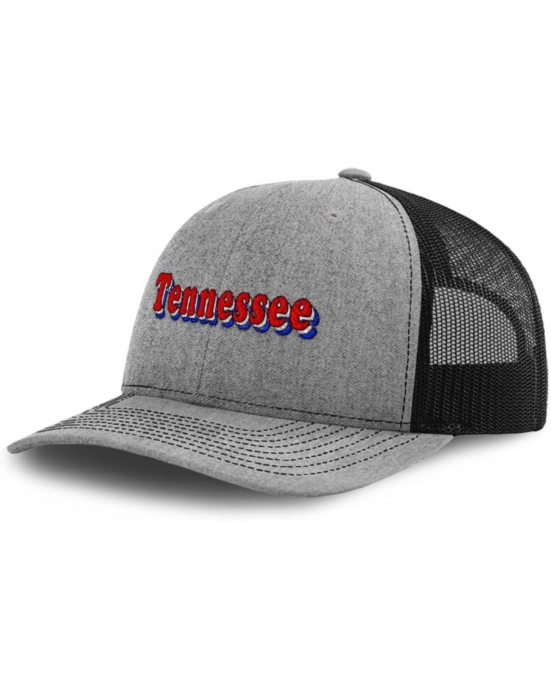 Custom Richardson Trucker Hat Tennessee Style C Love Polyester Baseball Cap Heather Grey Black Design Only $19.59 Baseball Caps