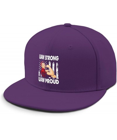 UAW Strike 2023 Hats River hat red dad hat Gifts for Men Summer Hat Purple $11.01 Cowboy Hats