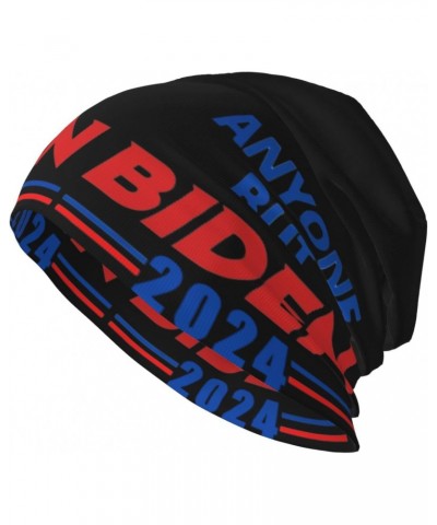 Anyone But Biden 2024 Beanie Hat Men Women Stretch Slouchy Warm Skull Knit Beanies Cap for Winter Black $14.32 Skullies & Bea...