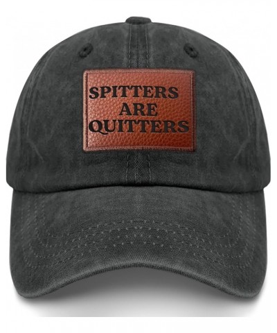 SPITTERS are Quitters Cowboy hat Trendy Golf Hat Gifts for Mom Who Like Engraved,Beach Hat Suitable for Allblack $15.04 Baseb...