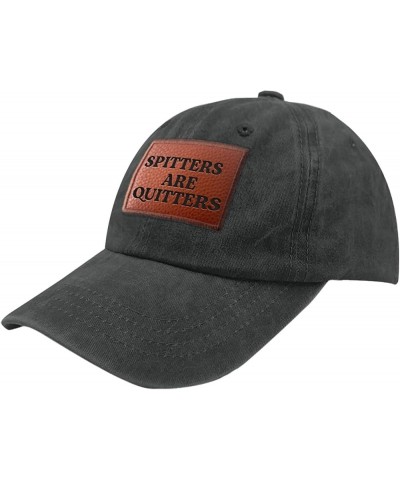 SPITTERS are Quitters Cowboy hat Trendy Golf Hat Gifts for Mom Who Like Engraved,Beach Hat Suitable for Allblack $15.04 Baseb...