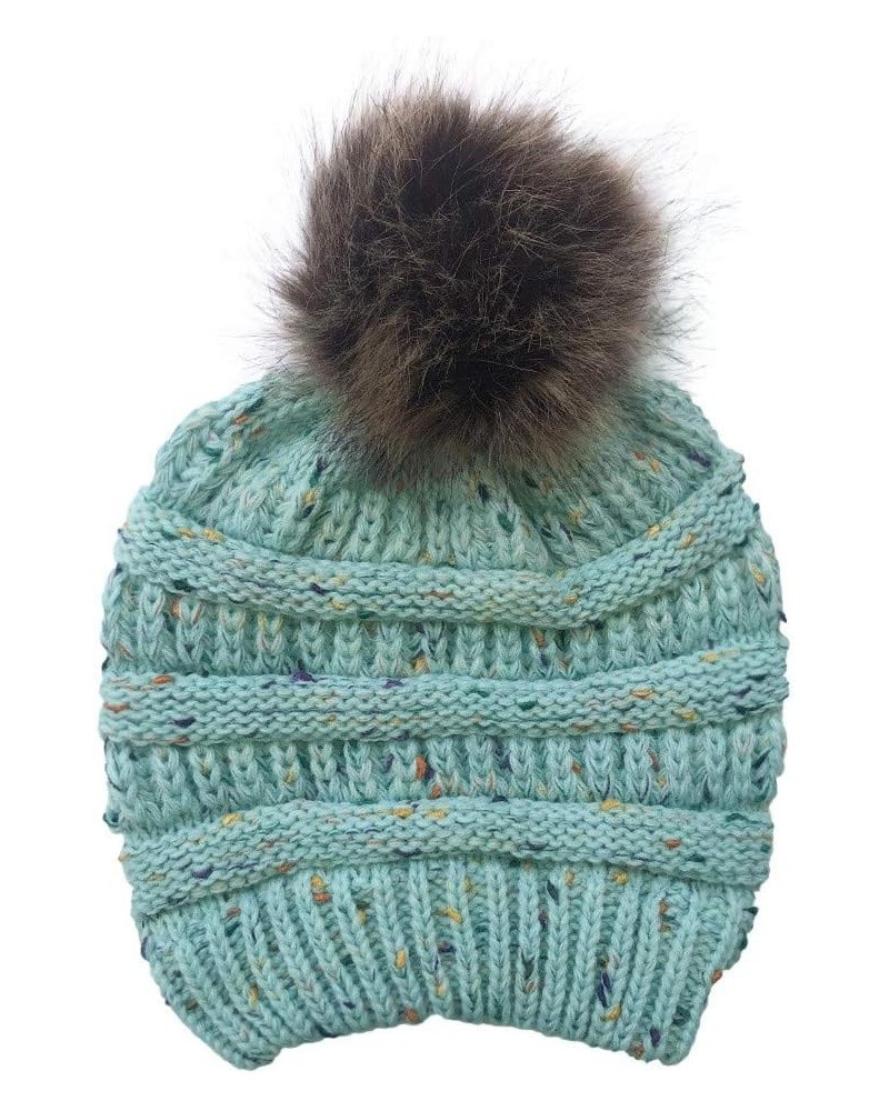 Fashion Womens Flower Knit Crochet Hat Winter Warm Cap Beret for Men French Blue-c $13.93 Berets