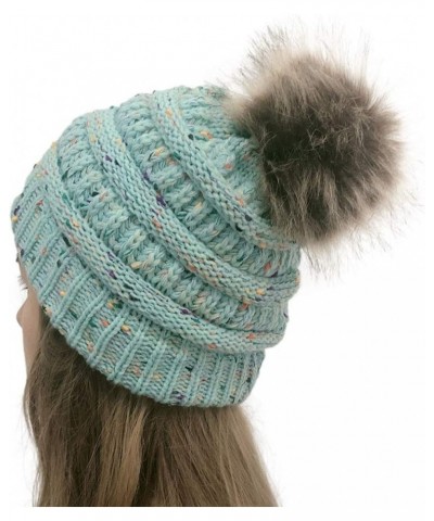 Fashion Womens Flower Knit Crochet Hat Winter Warm Cap Beret for Men French Blue-c $13.93 Berets