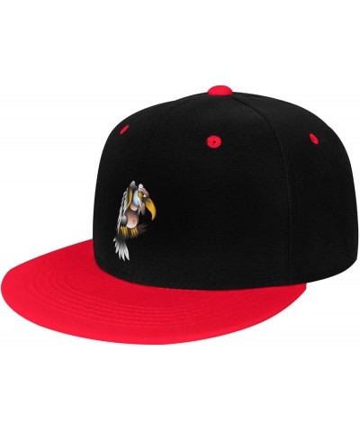 Ferocious Vultures Snapback Hat for Men Women Baseball Cap Trucker Flat Bill Hats Dad Caps Red $14.30 Baseball Caps