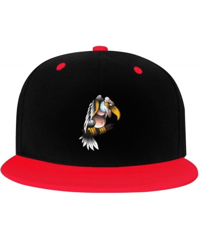 Ferocious Vultures Snapback Hat for Men Women Baseball Cap Trucker Flat Bill Hats Dad Caps Red $14.30 Baseball Caps