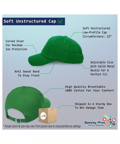 Soft Baseball Cap Oh The Places You'll Go Cotton Dad Hats for Men & Women Kelly Green $14.00 Baseball Caps