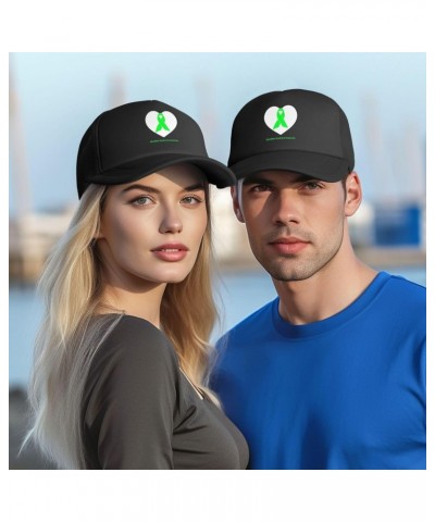 Klinefelter Syndrome Awareness Green Ribbon Baseball Cap Adjustable Casual Mesh Hats Duck Tongue Hat for Men Women74 $12.96 B...