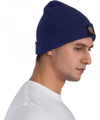 Beanie Hat Stretchy Hat Soft Warmth Knit Hat Cap for Men & Women Unisex Navy Blue $11.69 Skullies & Beanies