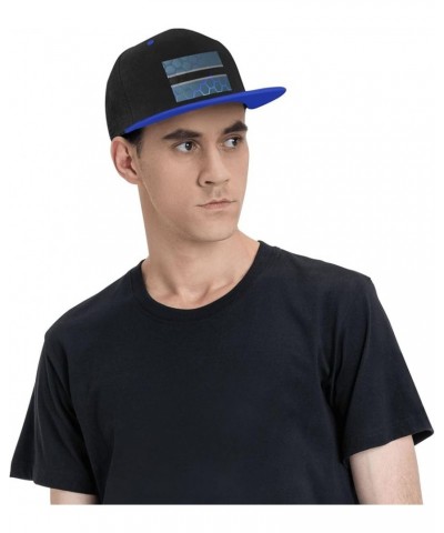 Flag of Botswana Baseball Cap for Men Women Snapback Hat Adjustable Flat Bill Hats Blue $11.87 Baseball Caps