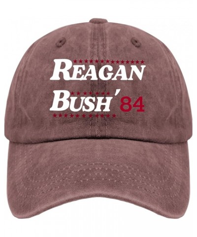 Womens Hat Republican Lids Caps for Men Sport Caps Adjustable Reagan 84 Baseball Cap Women Wine Red $9.22 Baseball Caps