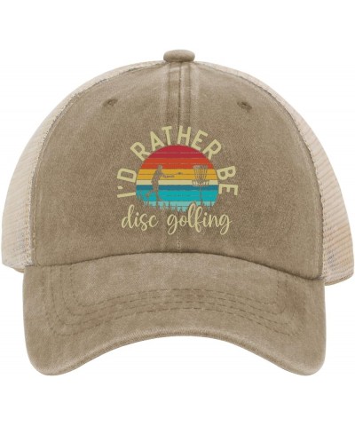 Cowboy hat Men Sunset i do Rather disc Golf White Cowboy hat Travel hat Gifts for Grandma Cool Cap Suitable for Vacation Pigm...