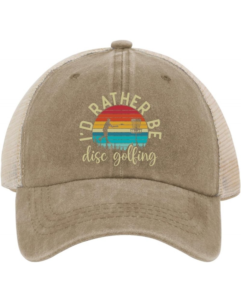 Cowboy hat Men Sunset i do Rather disc Golf White Cowboy hat Travel hat Gifts for Grandma Cool Cap Suitable for Vacation Pigm...