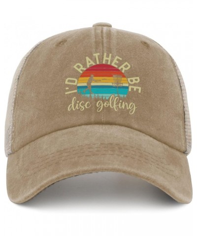 Cowboy hat Men Sunset i do Rather disc Golf White Cowboy hat Travel hat Gifts for Grandma Cool Cap Suitable for Vacation Pigm...