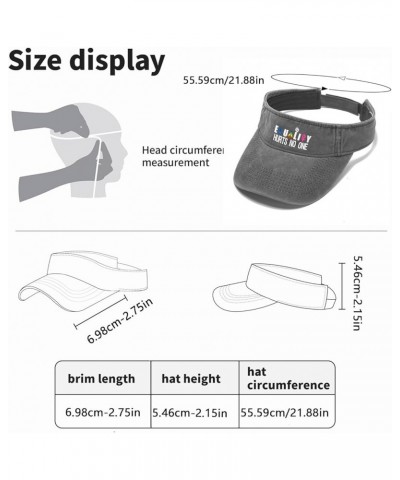 Equallity Hurtss No One Visor for Men Hat Visors for Teens Visor Cool Midterm Elections Uv Protection Caps Light Grey $8.11 V...