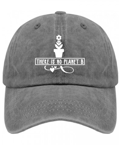 There is No Planet B Hat Sports Hat Pigment Black Men's Hats & Caps Gifts for Mom Baseball Caps Pigment Gray $11.39 Sun Hats