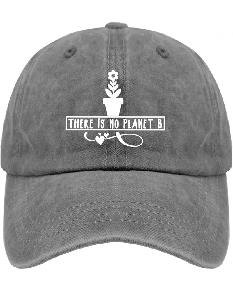 There is No Planet B Hat Sports Hat Pigment Black Men's Hats & Caps Gifts for Mom Baseball Caps Pigment Gray $11.39 Sun Hats