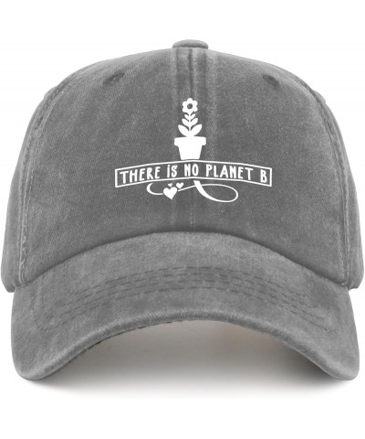 There is No Planet B Hat Sports Hat Pigment Black Men's Hats & Caps Gifts for Mom Baseball Caps Pigment Gray $11.39 Sun Hats