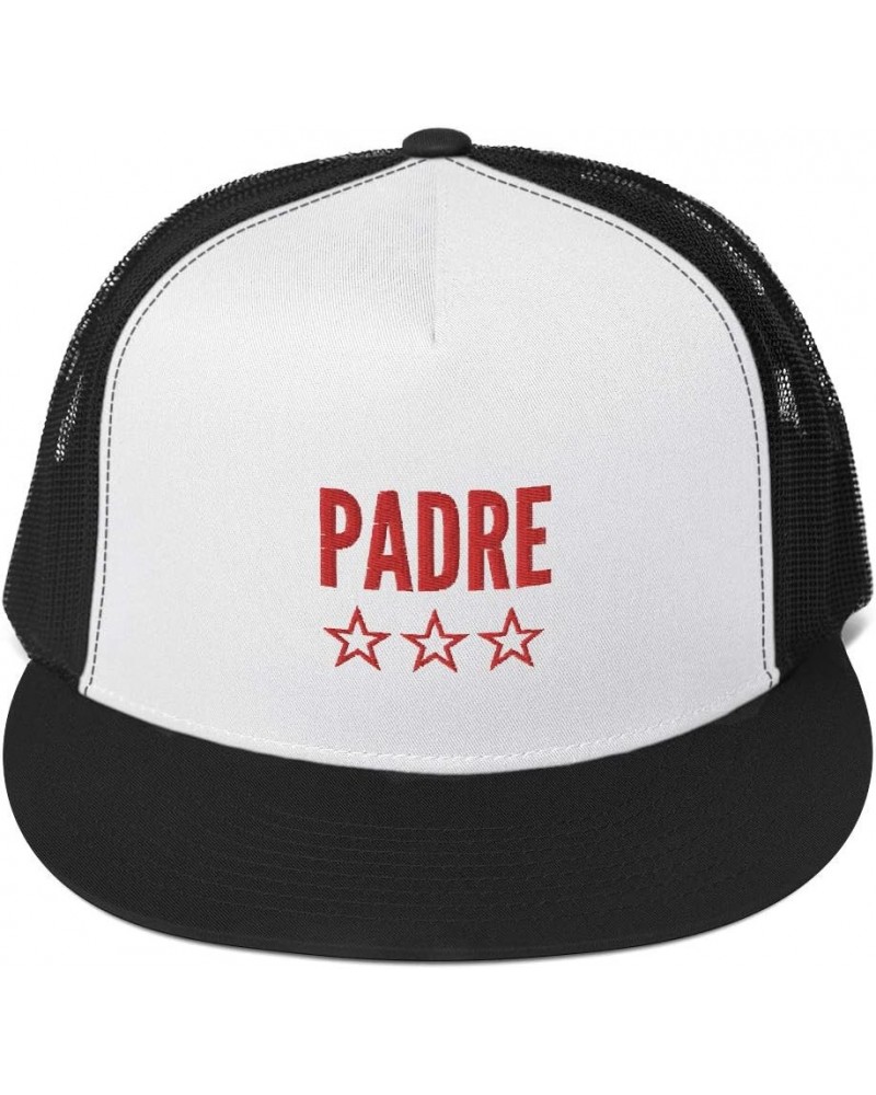 Feliz Dia Papa | Feliz Dia del Padre | Mejor papa del Mundo Regalos | Trucker Cap Black/ White/ Black $17.30 Baseball Caps