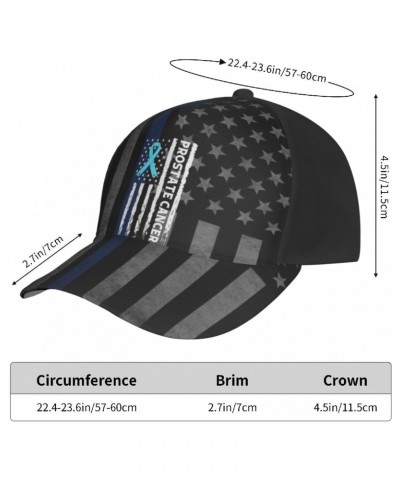 Us Flag Blue Ribbon Prostate Cancer Awareness Cap Tucker Hat Adjustable Sports Baseball Caps3 $17.26 Baseball Caps