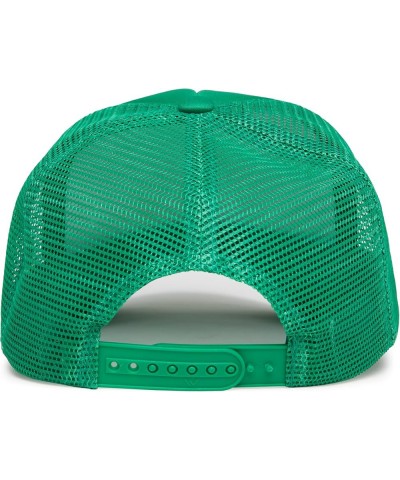 Retro Foam Trucker Hat Summer Mesh Cap Solid Blank Hat for Mens Womens Adjustable Snapback Vintage Strap Kelly Green $11.75 B...