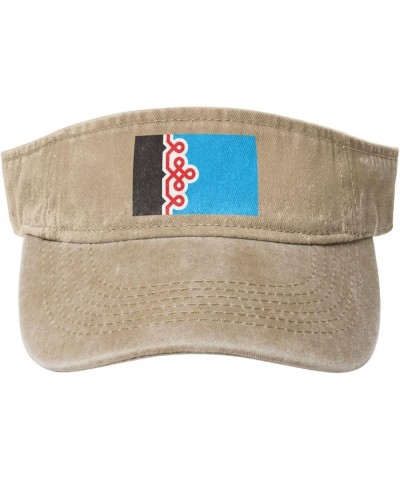 Flag of Mulgimaa Sun Visor Hats for Women Men Adjustable Sports Sun Hats Golf Cap Natural $13.06 Sun Hats