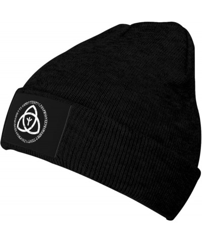 Algiz Rune Beanie Hats Soft Stretch Ski Caps Winter Warm Men's Womans Knit Cap Black $14.20 Skullies & Beanies