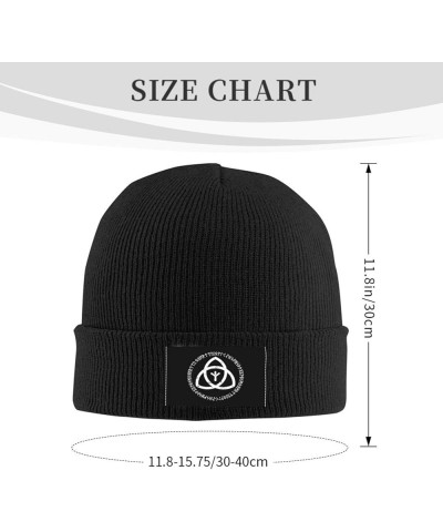 Algiz Rune Beanie Hats Soft Stretch Ski Caps Winter Warm Men's Womans Knit Cap Black $14.20 Skullies & Beanies