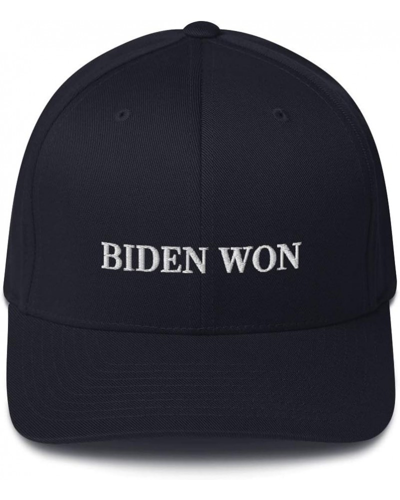 Biden Won Hat (Embroidered Flexfit Cap) Contested US Election Democrat Gift Dark Navy $18.64 Visors