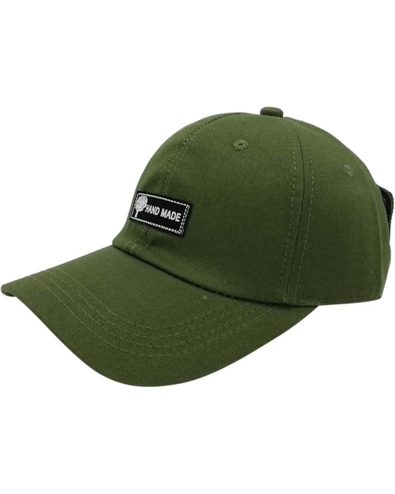 Men Baseball Cap Sun Baseball Cap Size for Running Workouts and Outdoor Activities in All Seasons Low Cap A-green $12.77 Base...