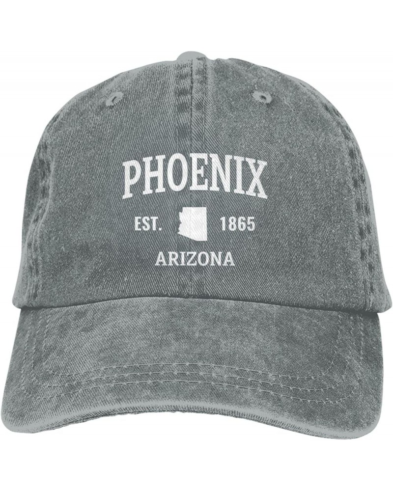 Womens Baseball Cap Hiking Cool Cap for Womens Ball Hats Trendy Phoenix Arizona Baseball Hat Gray $9.65 Baseball Caps