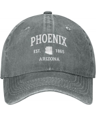 Womens Baseball Cap Hiking Cool Cap for Womens Ball Hats Trendy Phoenix Arizona Baseball Hat Gray $9.65 Baseball Caps