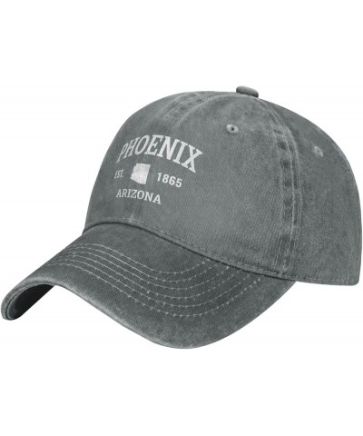 Womens Baseball Cap Hiking Cool Cap for Womens Ball Hats Trendy Phoenix Arizona Baseball Hat Gray $9.65 Baseball Caps