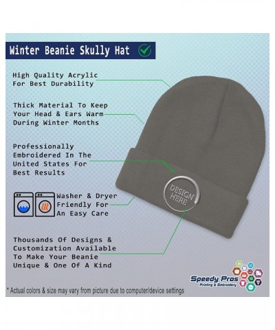 Beanies for Men Number 1 Taxi Driver Embroidery Others Taxi Winter Hats for Women Acrylic Skull Cap 1 Size Dark Grey Personal...