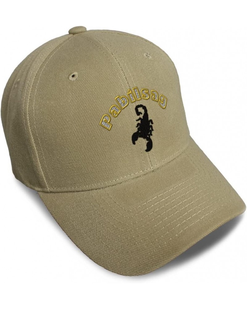 Custom Baseball Cap Pabilsag Mythical Creatures Creature Acrylic Fairy Dad Hats for Men and Women Khaki Design Only $15.65 Ba...