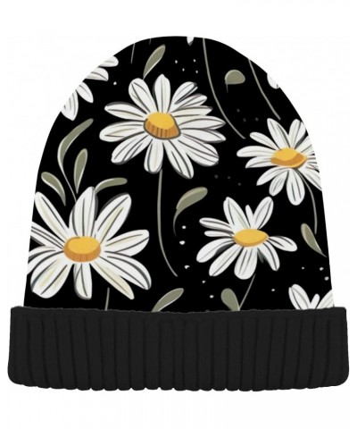 Daisy Beanie Hat for Men Women Winter Soft Warm Knit Cuffed Beanie for Outdoor Cold Weather Sports Ski Unisex Hat Cap36 $10.5...