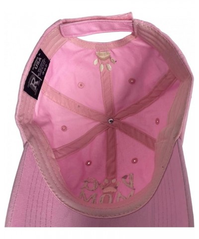 New! Unisex Vintage Cotton Washed Embroidered Baseball Cap Dog Pink Cotton $11.59 Baseball Caps