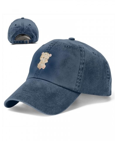 Cute Tiger with Flowers Baseball Cap for Men Women Hats Cotton Trucker Caps Adjustable Dad Hat Navy Blue $11.84 Baseball Caps