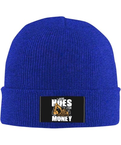 I Run Hoes for Money Beanie Hat Men Winter Knit Hat Women Slouchy Skull Cap Knitted Hat Sleep Caps Hedging Hat Black Blue $9....