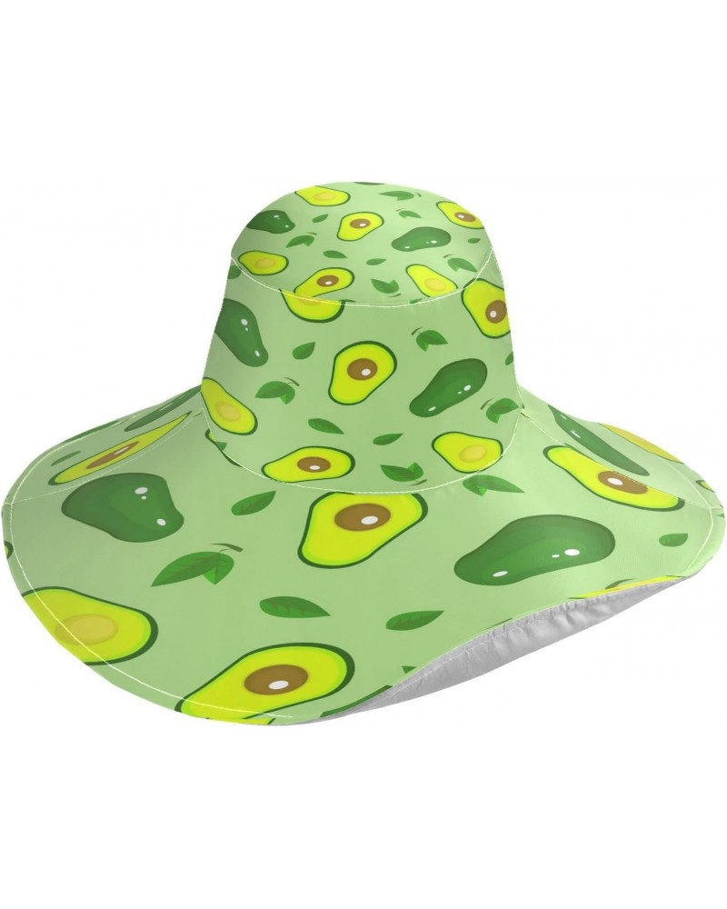 Sun Hats for Women Gardening Hat Avocado Green Fruits Beach Sun Protection Travel Foldable Brim Summer UV Hat Fishing Hat $11...