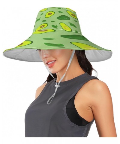 Sun Hats for Women Gardening Hat Avocado Green Fruits Beach Sun Protection Travel Foldable Brim Summer UV Hat Fishing Hat $11...