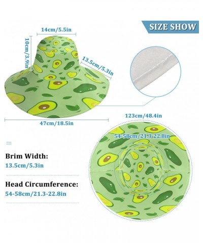 Sun Hats for Women Gardening Hat Avocado Green Fruits Beach Sun Protection Travel Foldable Brim Summer UV Hat Fishing Hat $11...