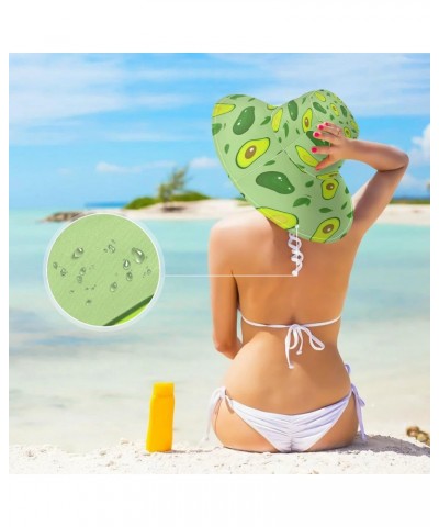 Sun Hats for Women Gardening Hat Avocado Green Fruits Beach Sun Protection Travel Foldable Brim Summer UV Hat Fishing Hat $11...