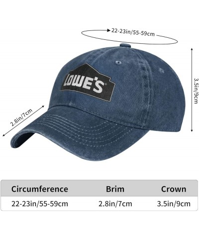 Lowe'S Unisex Adjustable for Hat Baseball Cap Casquette Navy $11.88 Baseball Caps