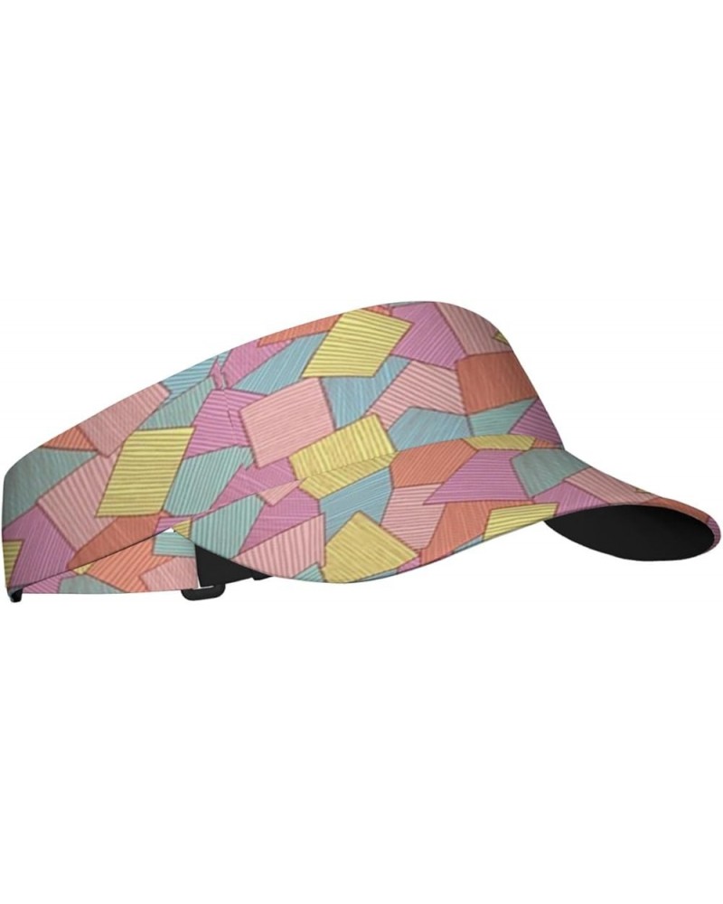 Sun Visor Hats Women Summer Protection Beach Cap,Empty Top Golf Visor Multicolor_5 $14.00 Visors