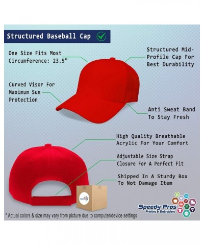 Custom Baseball Cap Mylar Hummingbird Embroidery Dad Hats for Men & Women Red Personalized Text Here $14.74 Baseball Caps