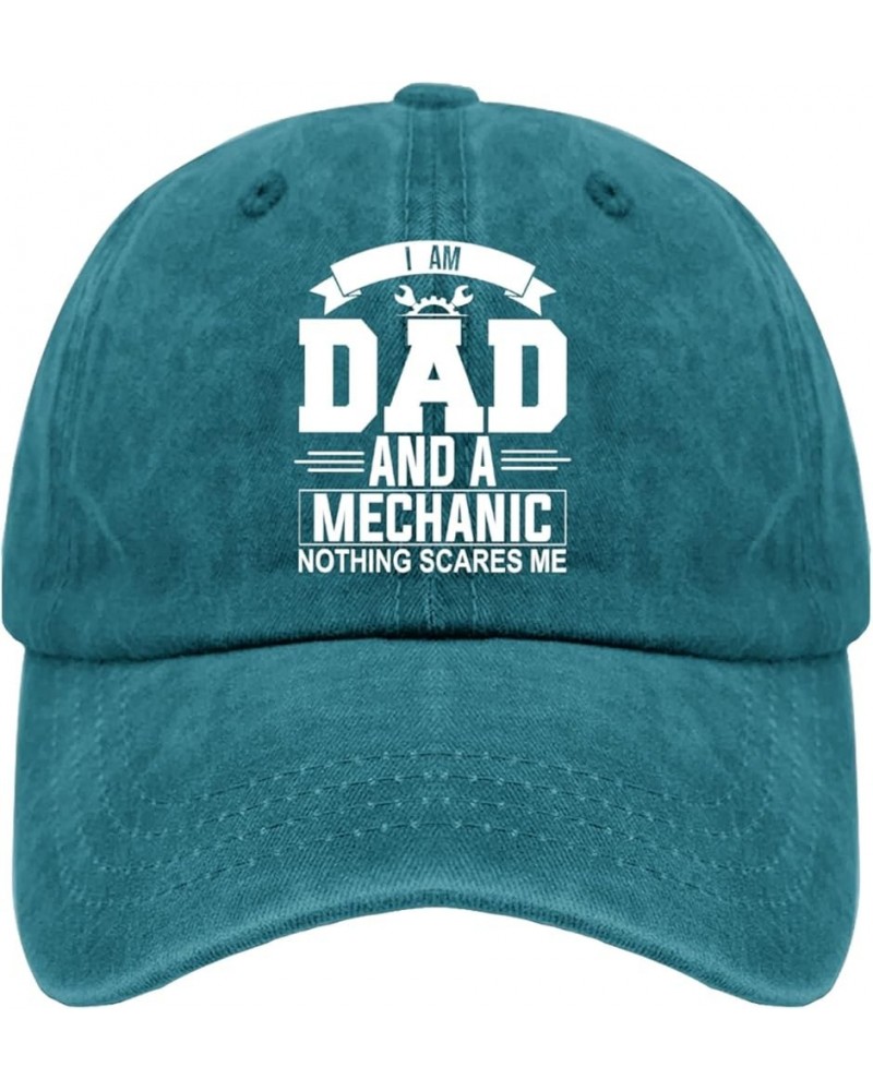 I am dads Baseball Cap Funny Golf hat Cyan Blue Womens Trucker hat Gifts for Son Cool Hat Cyan Blue $11.59 Sun Hats